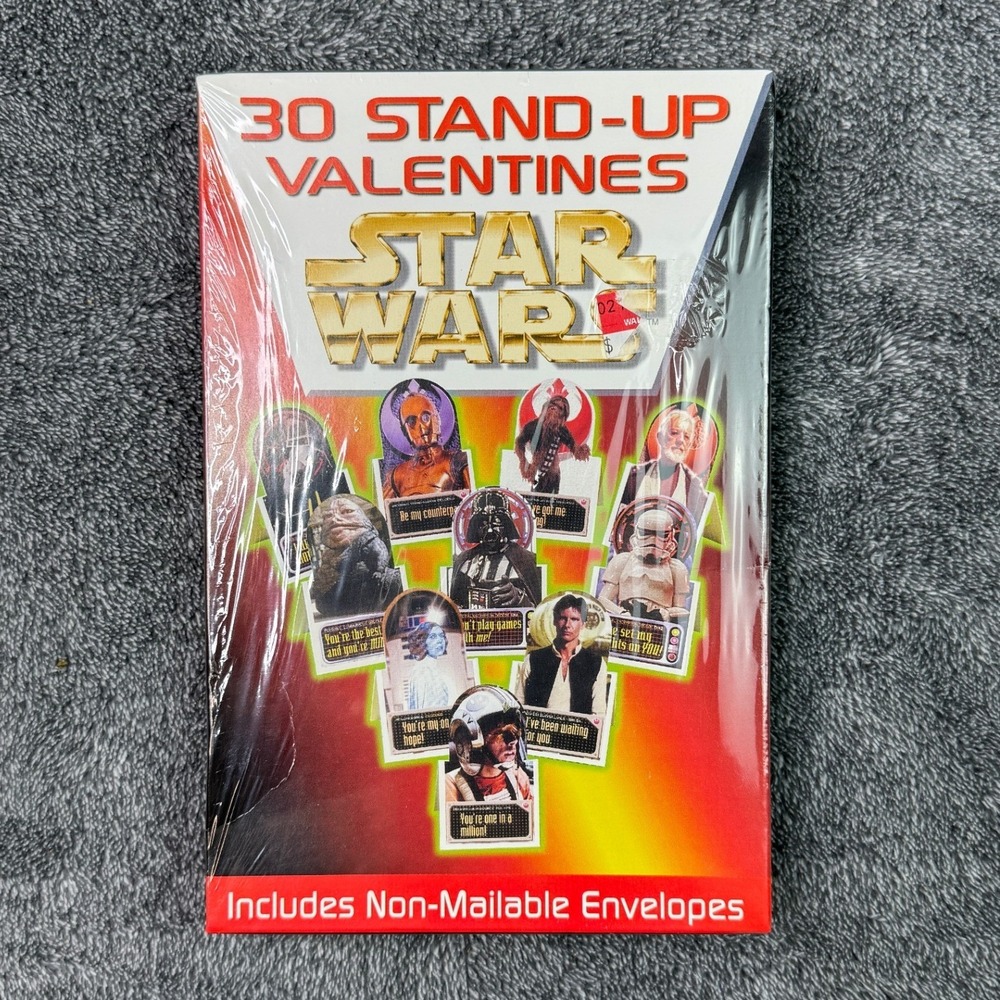 Vintage 1997 Star Wars 30 Stand-Up Valentines Sealed Paper Magic Group Retro